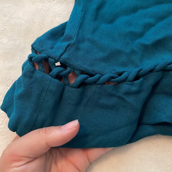 Ella Moss Blue Spaghetti Strap Tank size Small - Picture 4 of 8